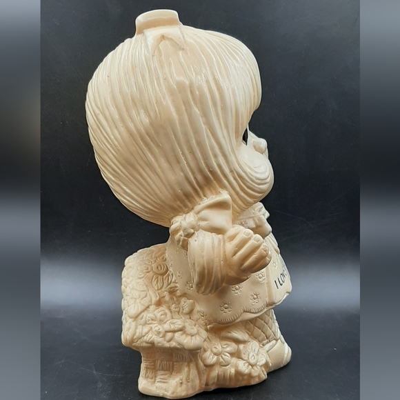 1973 Russ Berrie I Love You This Much Blow Mold Big Eyes Girl 11'' Tall #708 - Picture 5 of 7